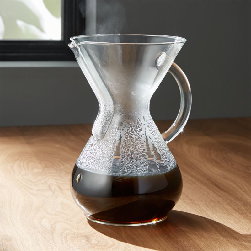 Chemex Glass-Handle 6-Cup Coffee Maker Crate and Barrel